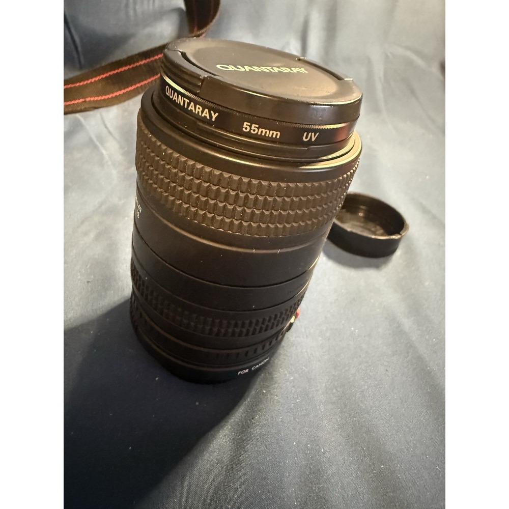 Quantaray 70-210mm f/4-5.6 Macro Zoom Lens for Canon Mount w/ 55mm UV Filter